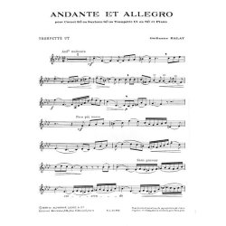 Guillaume Balay: Andante Et Allegro (Trumpet And Piano)