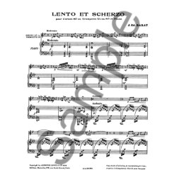 Jacques Ed. Barat: Lento et Scherzo (Trumpet & Piano)
