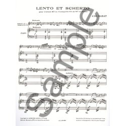 Jacques Ed. Barat: Lento et Scherzo (Trumpet & Piano)