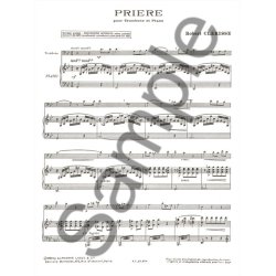 Robert Cl&eacute;risse: Pri&egrave;re (Trombone & Piano)
