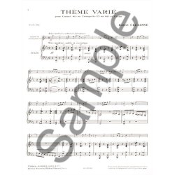 Robert Cl&eacute;risse: Th&egrave;me vari&eacute; (Trumpet & Piano)