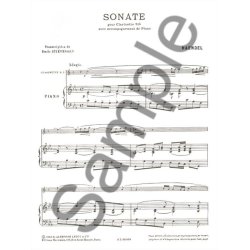 Georg Friedrich Handel: Sonata (Clarinet & Piano)