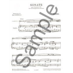 Georg Friedrich Handel: Sonata (Clarinet & Piano)