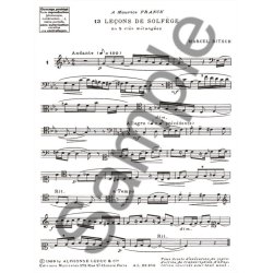 Bitsch 13 Lecons De Solfege En 5 Cles Melangees Sans Accomp Book