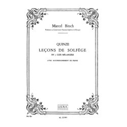 Bitsch 15 Lecons De Solfege En 7 Cles Melanges Avec Accomp Book