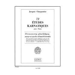 Jacques Charpentier: 72 Etudes karnatiques - 1e Cycle (Piano solo)