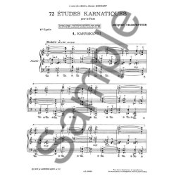 Jacques Charpentier: 72 Etudes karnatiques - 1e Cycle (Piano solo)