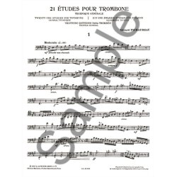 Claude Pichaureau: 21 Etudes (Trombone solo)