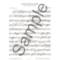 Robert Cl&eacute;risse: Promenade (Clarinet & Piano)