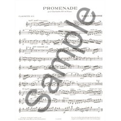 Robert Cl&eacute;risse: Promenade (Clarinet & Piano)