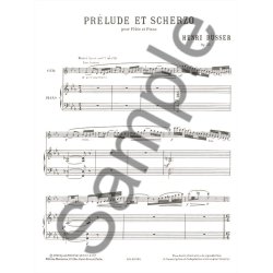 Henri B&uuml;sser: Pr&eacute;lude et Scherzo Op.35 (Flute & Piano)