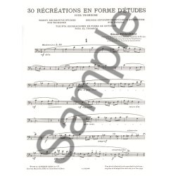 G&eacute;rard Pichaureau: 30 R&eacute;cr&eacute;ations en Forme d'Etudes (Trombone solo)