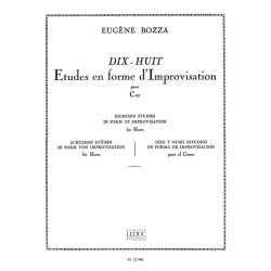 Eug&egrave;ne Bozza: 18 Etudes en Forme d'Improvisations (Horn solo)