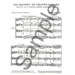 Henri Challan: 380 Figured Bass Exercises (9c)