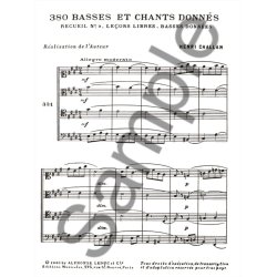 Henri Challan: 380 Figured Bass Exercises (9c)
