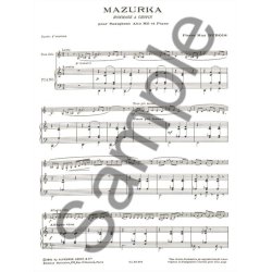 Pierre Max Dubois: Mazurka, Hommage &agrave; Chopin (Saxophone-Alto & Piano)