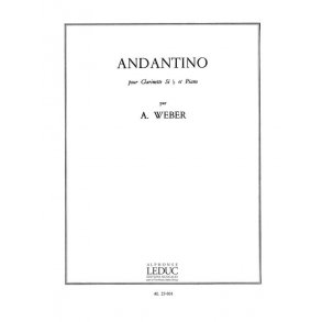 Alain Weber: Andantino (Clarinet & Piano)