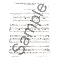 Pierre Max Dubois: Pieces Caracteristiques Op.77 No.1 - A l'Espagnole (Alto Saxophone/Piano)