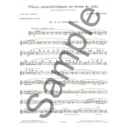 Pierre Max Dubois: Pi&egrave;ces Caract&eacute;ristiques Op.77 No.3 - A La Fran&ccedil;aise (Alto Saxophone/Piano)