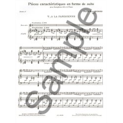 Pierre Max Dubois: Pi&egrave;ces Caract&eacute;ristiques Op.77 No.4 - A La Parisienne (Alto Saxophone/Piano)