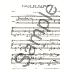 Karel Husa: El&eacute;gie et Rondeau (Saxophone-Alto & Piano)