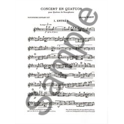 Jeanine Rueff: Concert en Quatuor (Saxophones 4)