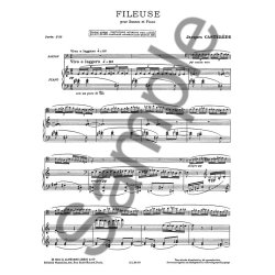 Jacques Cast&eacute;r&egrave;de: Fileuse (Bassoon & Piano)