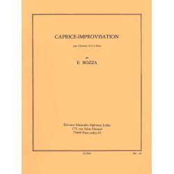 Eug&egrave;ne Bozza: Caprice-Improvisation (Clarinet & Piano)