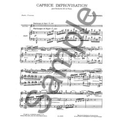 Eug&egrave;ne Bozza: Caprice-Improvisation (Clarinet & Piano)