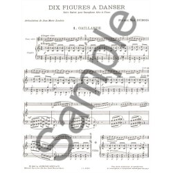 Pierre Max Dubois: 10 Figures &agrave; Danser, Petit Ballet (Saxophone-Alto & Piano)