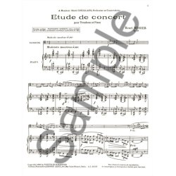 Henri B&uuml;sser: Etudes de Concert Op.79 (Trombone & Piano)