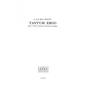 Charpentier Jacques Tantum Ergo 4 Mixed Voices A Cappella