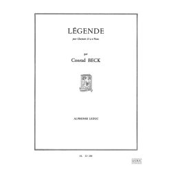 Conrad Beck: L&eacute;gende (Clarinet & Piano)