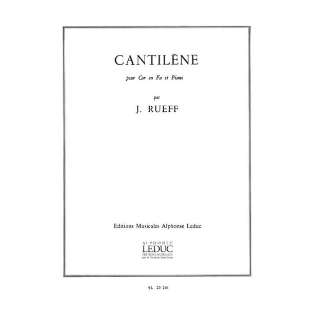 Jeanine Rueff: Cantil&egrave;ne (Horn & Piano)