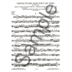 Claude Pichaureau: 30 Etudes dans tous les Tons (Trombone solo)