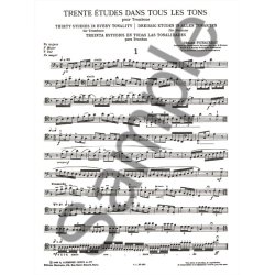 Claude Pichaureau: 30 Etudes dans tous les Tons (Trombone solo)