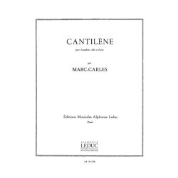 Marc Carles: Cantil&egrave;ne (Saxophone-Alto & Piano)