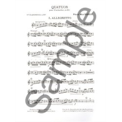 Pierre Max Dubois: Quatuor (Clarinets 4)