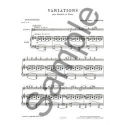 Pierre Max Dubois: Variations (Oboe & Piano)