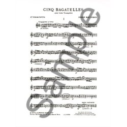 Pierre Max Dubois: 5 Bagatelles (Trumpets 3)