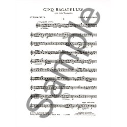 Pierre Max Dubois: 5 Bagatelles (Trumpets 3)