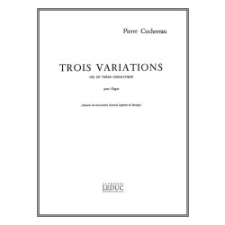 Pierre Cochereau: 3 Variations sur un Th&egrave;me chromatique (Organ)