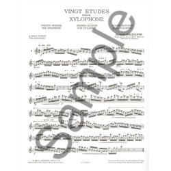 Jacques Del&eacute;cluse: 20 Etudes pour Xylophone (Percussion solo)