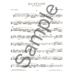 Alfred D&eacute;senclos: Quatuor (Saxophones 4)