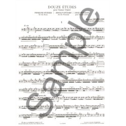 Jacques Del&eacute;cluse: Douze Etudes Pour Caisse Claire