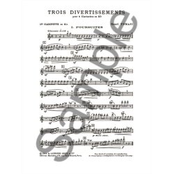 Henri Tomasi: 3 Divertissements (Clarinets 4)