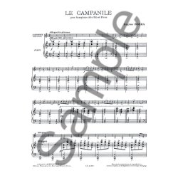 Eug&egrave;ne Bozza: Le Campanille (Saxophone-Alto & Piano)