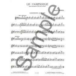 Eug&egrave;ne Bozza: Le Campanille (Saxophone-Alto & Piano)
