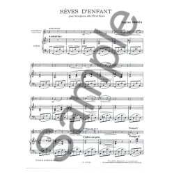 Eug&egrave;ne Bozza: R&ecirc;ves d'Enfants (Saxophone-Alto & Piano)