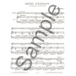 Eug&egrave;ne Bozza: R&ecirc;ves d'Enfants (Saxophone-Alto & Piano)